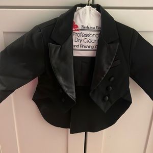 12T black tux with bow tie